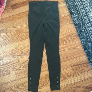 lululemon athletica Forest Green Fast & Free 7/8 Leggings